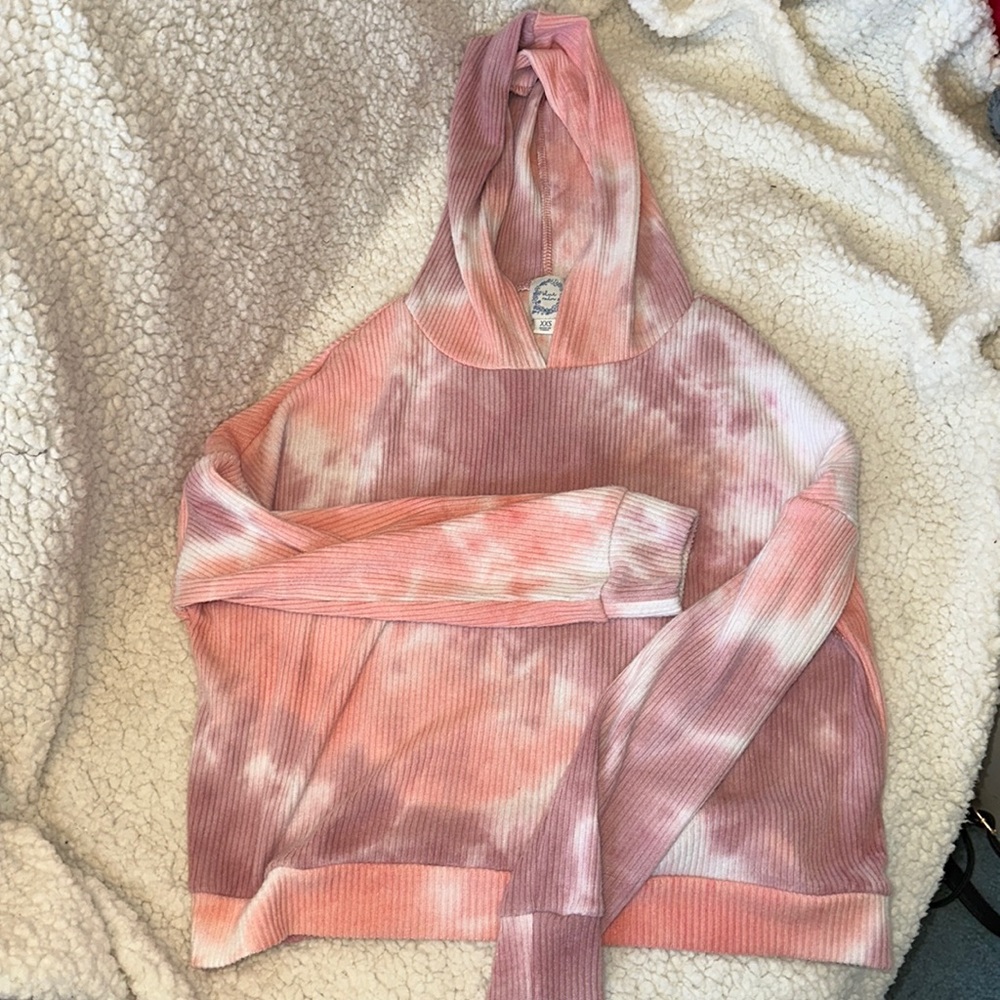 Xxs tie dye pink hoodie